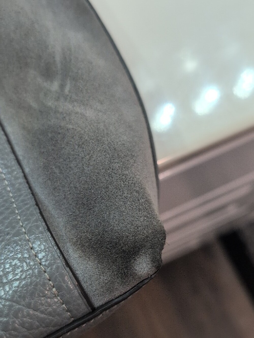 Coach Gray Pebbled Leather Hobo Shoulder Bag - Picture 8 of 12